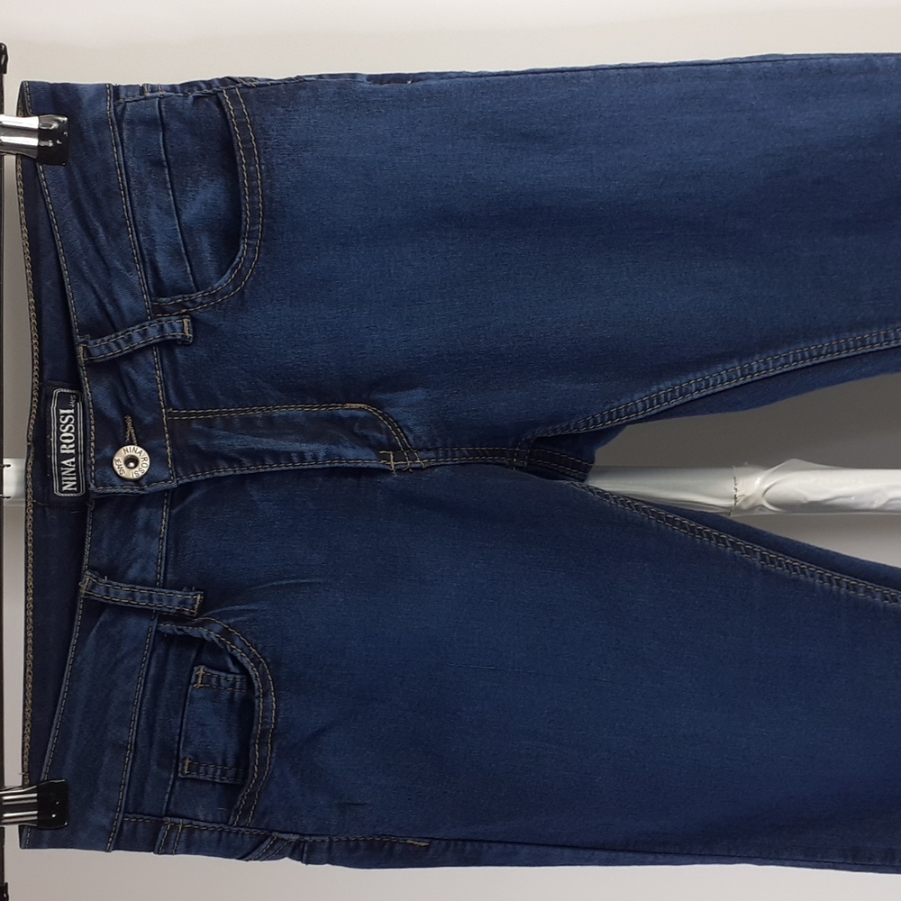 Nina Rossi Jeans Skinny Stretch Blue Jeans Size 5 - Picture 6 of 16